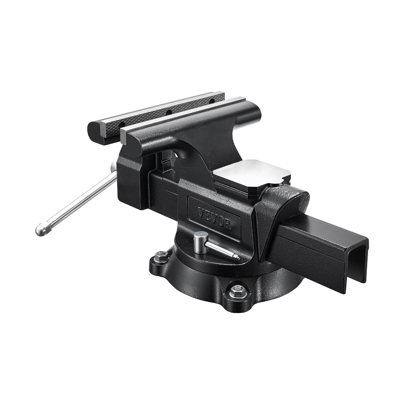 VEVOR Heavy Duty Bench Vise 254 mm Jaw, 360° Swivel Base, Ductile Iron, 254 mm Opening, 109 mm Throat, Anvil for Drilling & Cutting - Зображення 10