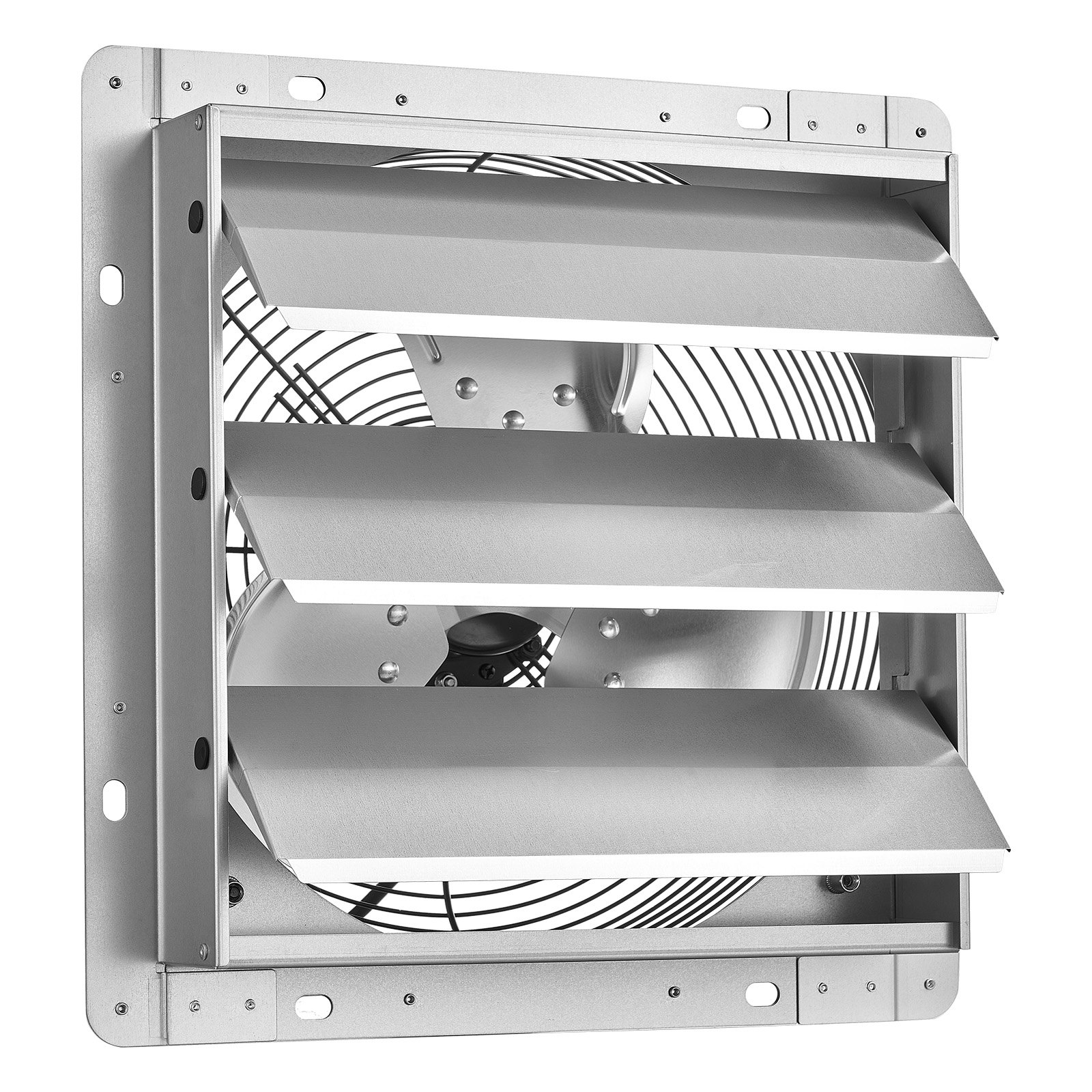 VEVOR 312 mm Wall Mounted Shutter Exhaust Fan 2124 m³/h, Steel Housing, Low Noise AC Motor for Attic Garage Barn Greenhouse Workshop - Зображення 10