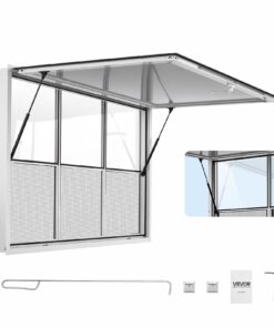 VEVOR 1626x1016 mm Aluminum Concession Service Window for Food Truck