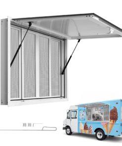VEVOR Aluminum Concession Service Window 1143x762 mm for Food Truck