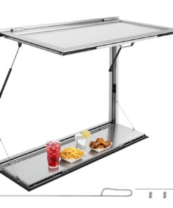 VEVOR aluminum concession service window 1220x915 mm with folding shelf