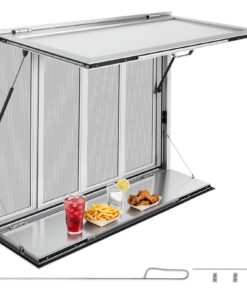 VEVOR 1220x915 mm Aluminum Concession Service Window with Folding Shelf