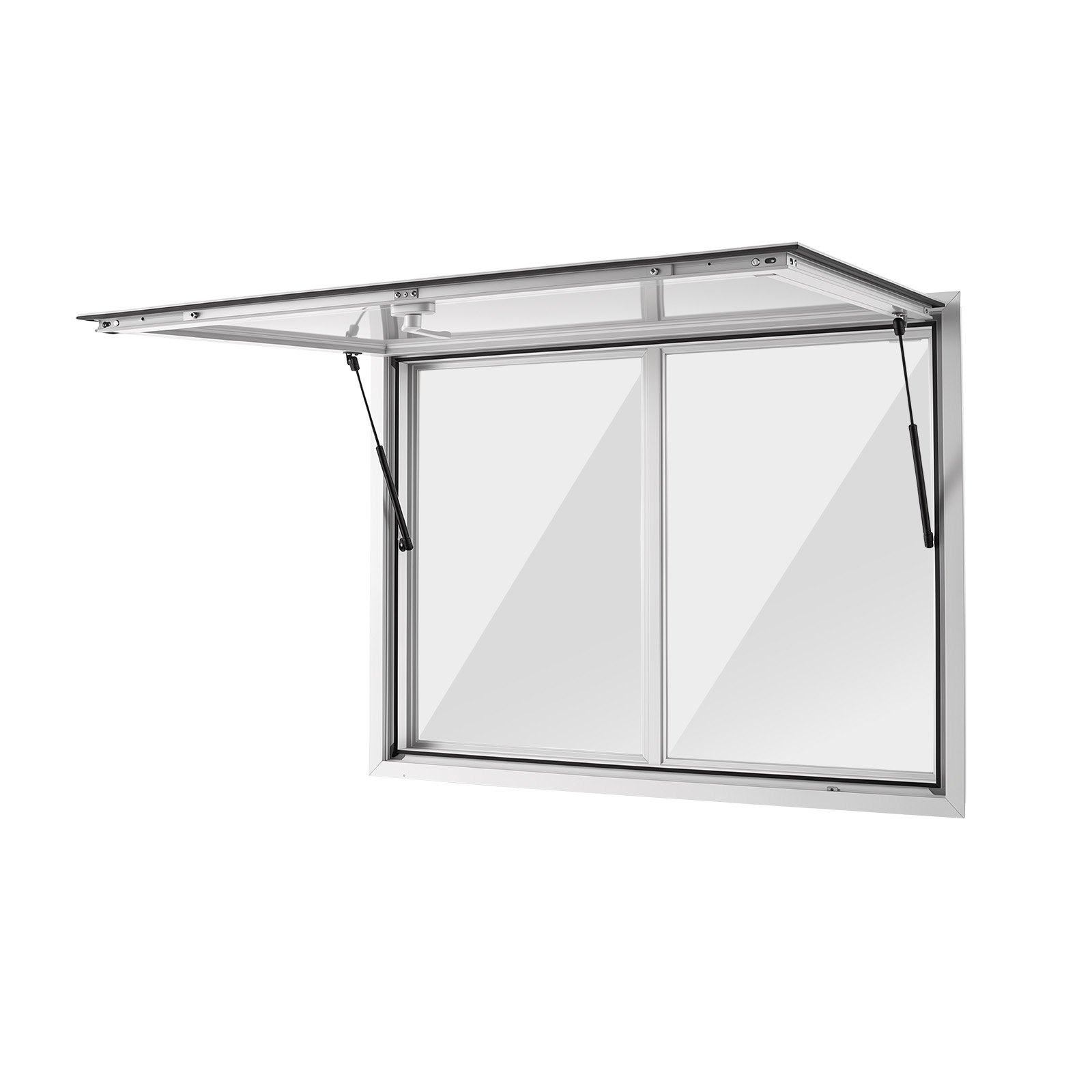 VEVOR 1220x915 mm Aluminum Concession Service Window for Food Truck, 85° Awning Door, 2 Sliding Acrylic Windows, Rainproof — изображение 10