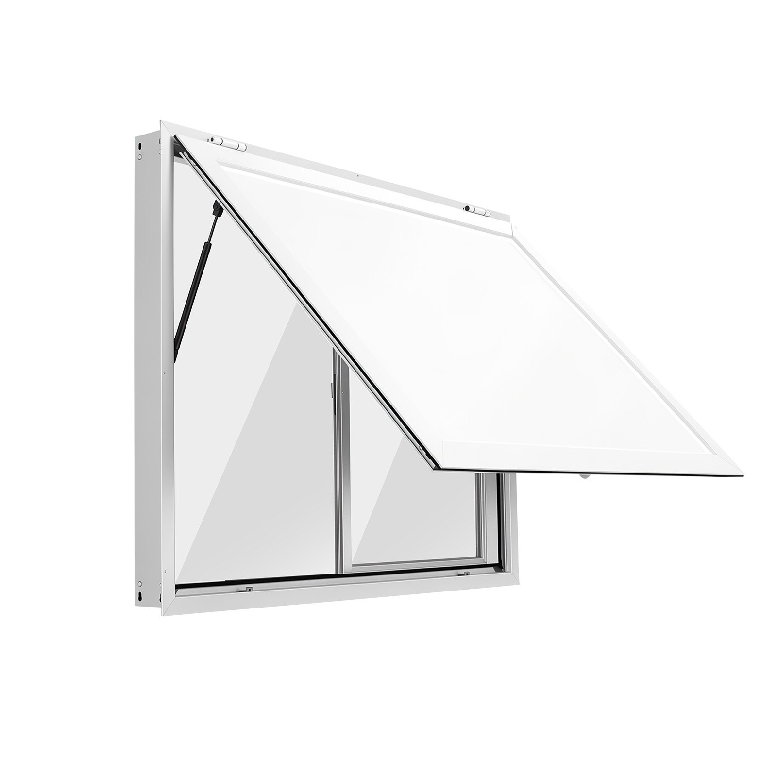 VEVOR 1220x915 mm Aluminum Concession Service Window for Food Truck, 85° Awning Door, 2 Sliding Acrylic Windows, Rainproof — изображение 12