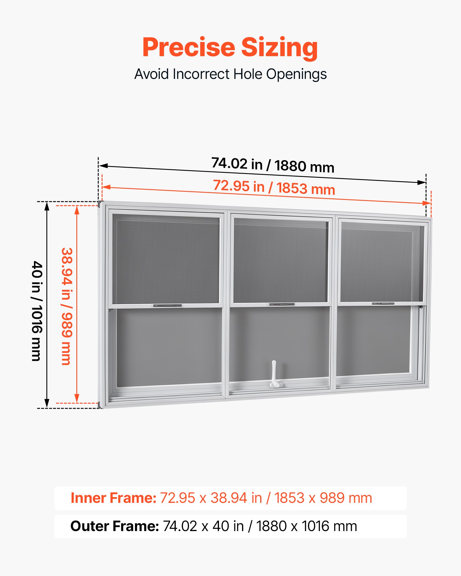 3 Fixed & 3 Sliding Glass
