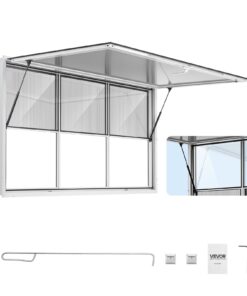 VEVOR 1880x1016 mm Aluminum Concession Service Window for Food Truck
