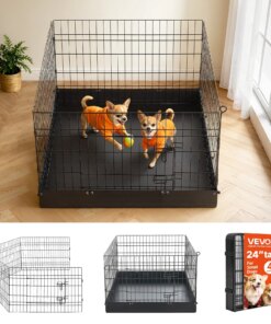 VEVOR Indoor Metal Dog Playpen 61 cm