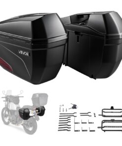 VEVOR 46L (2×23L) Universal ABS Motorcycle Side Cases