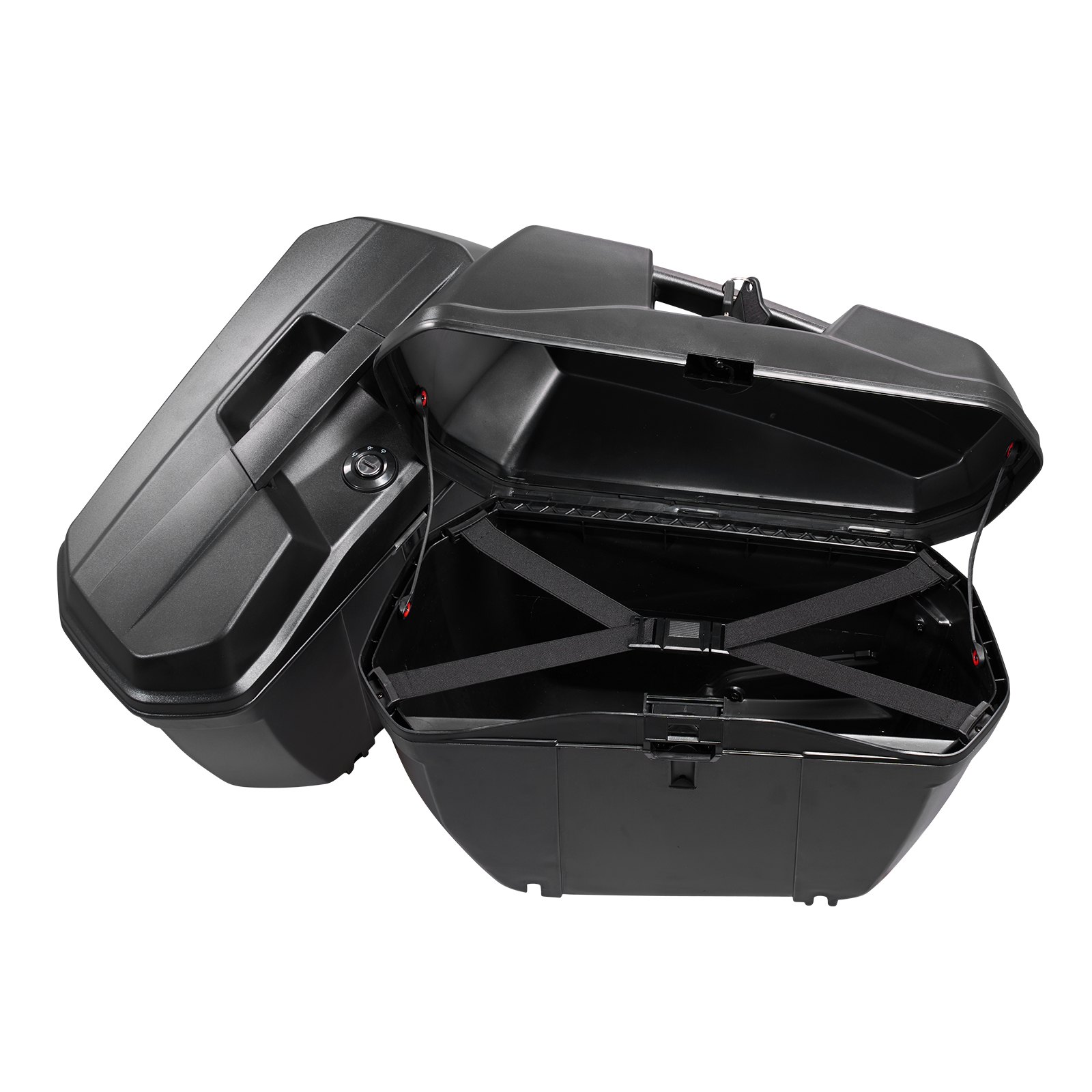 VEVOR 46L (2×23L) Universal ABS Motorcycle Side Cases, Waterproof Saddle Boxes with Locks & Reflectors, Set of 2 - Зображення 12