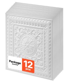 VEVOR PVC Ceiling Tiles 605x605 mm 12-Pack