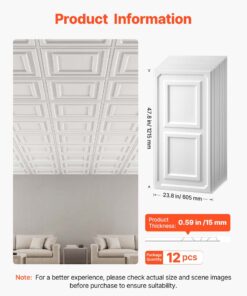 3D Textured Drop Ceiling Panels
