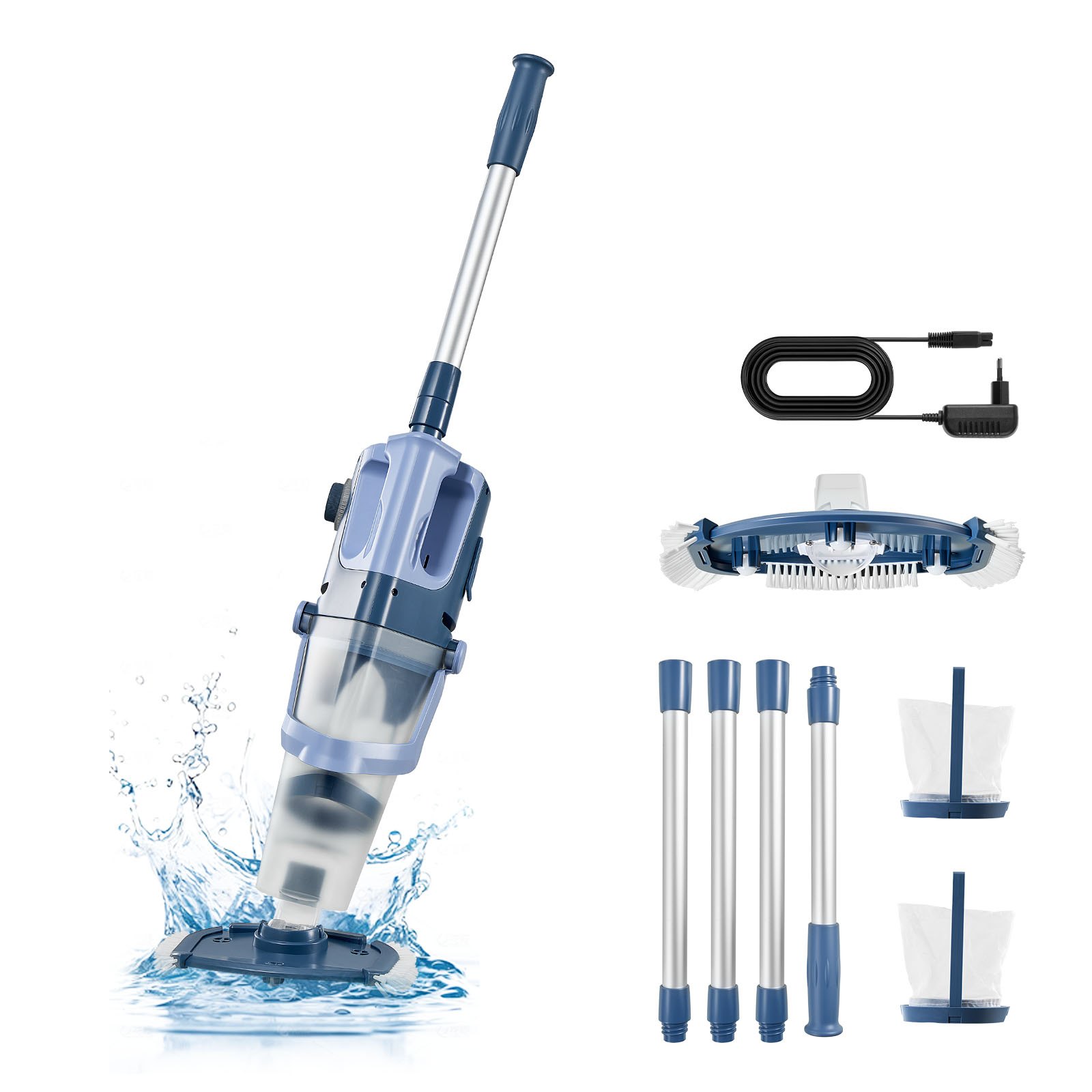 VEVOR Cordless Handheld Pool Vacuum 100 L/min