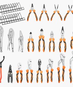 VEVOR 20‑Piece Pliers Set with Organizer Racks