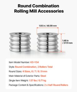 4 Round Groove Sizes 6–9 mm