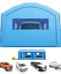 VEVOR 10x6x4 m Inflatable Paint Booth Tent with Dual Blowers