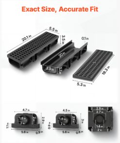 6-Pack Linear Channel with Grates & End Caps