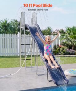 Freestanding Pool Slide for Backyard Fun