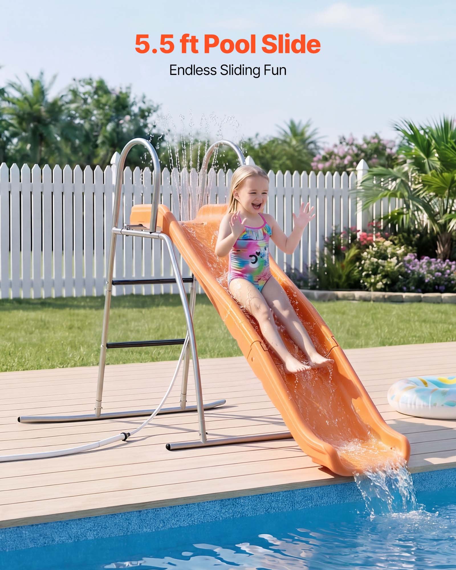Ground Tarp & Metal Frame for Backyard Pool Fun