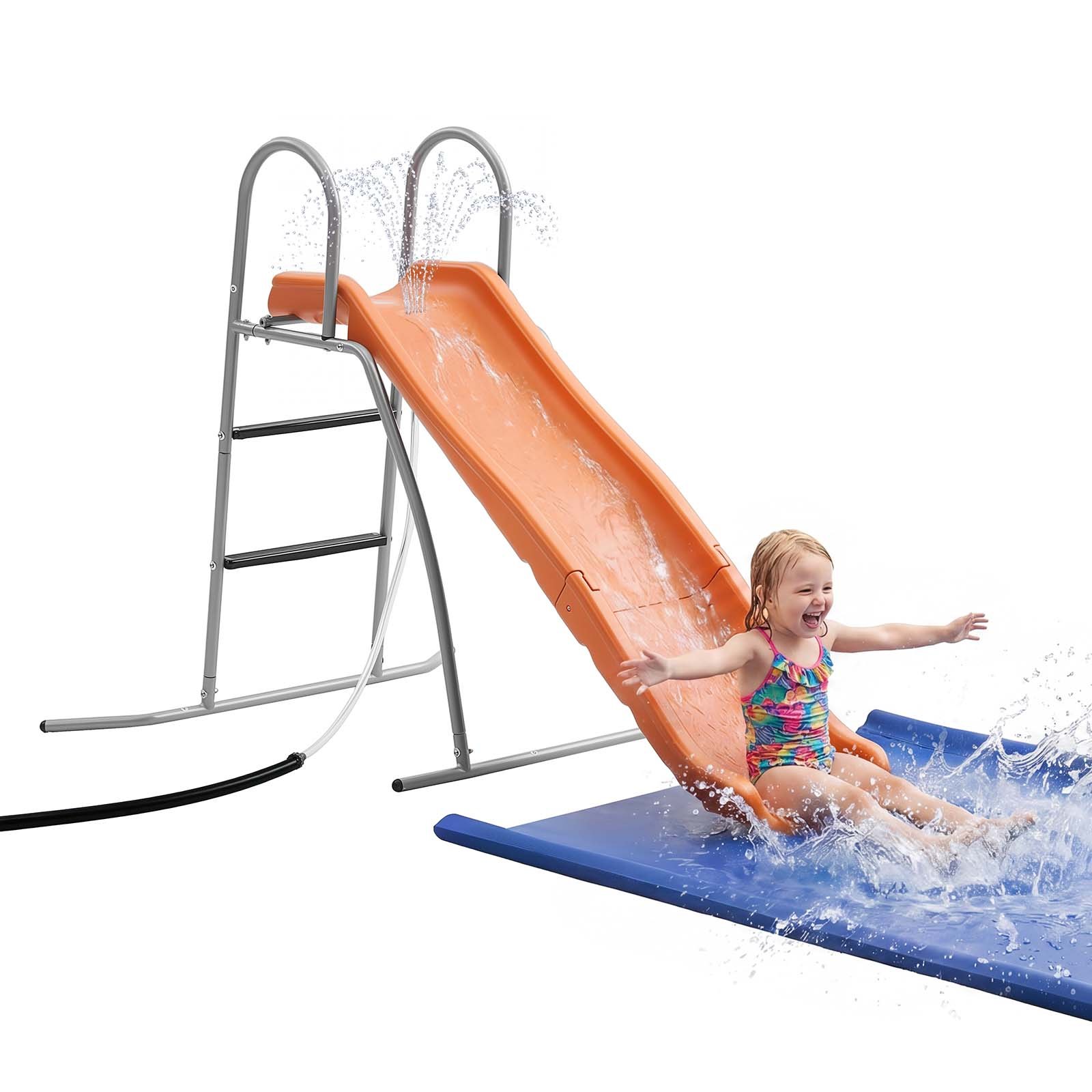 VEVOR 165 cm Outdoor Kids Water Slide with Adjustable Sprinkler
