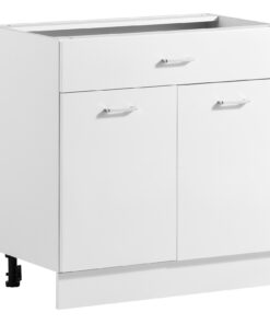 VEVOR white shaker base cabinet 80x47.5x81.5 cm