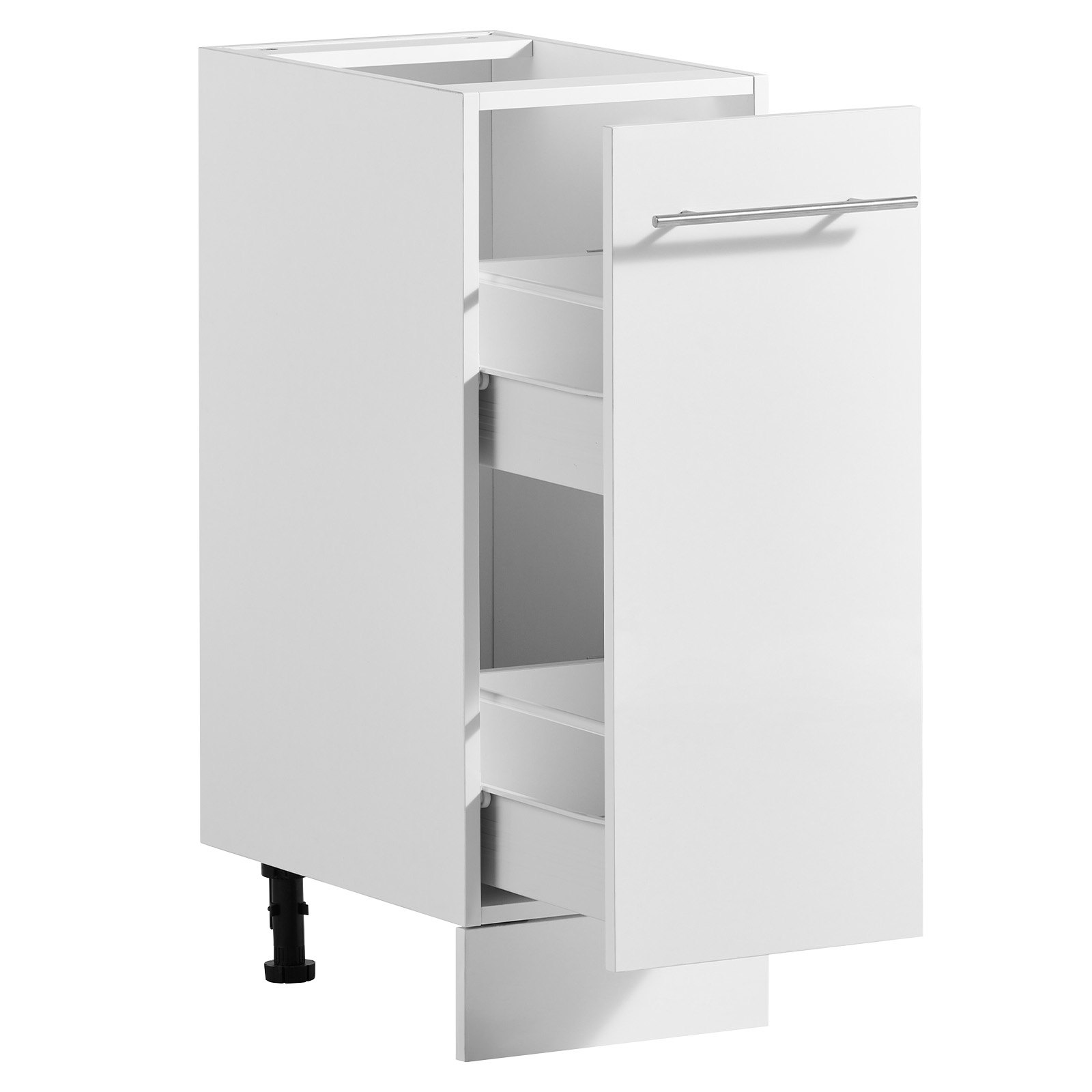 VEVOR White Shaker Base Cabinet 30 cm, 1 Soft-Close Drawer, High-Gloss RTA Kitchen Unit 300x475x815 mm for Home & Laundry — attēls 9