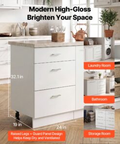 RTA Kitchen Storage Unit with Smooth Slide Rails