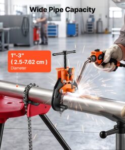 3-Point Precision T-Handle Welding Pipe Clamp