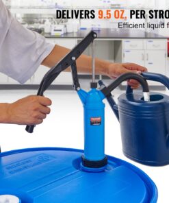 Hand Barrel Pump with 3-Section Suction Tube & Hose for Water